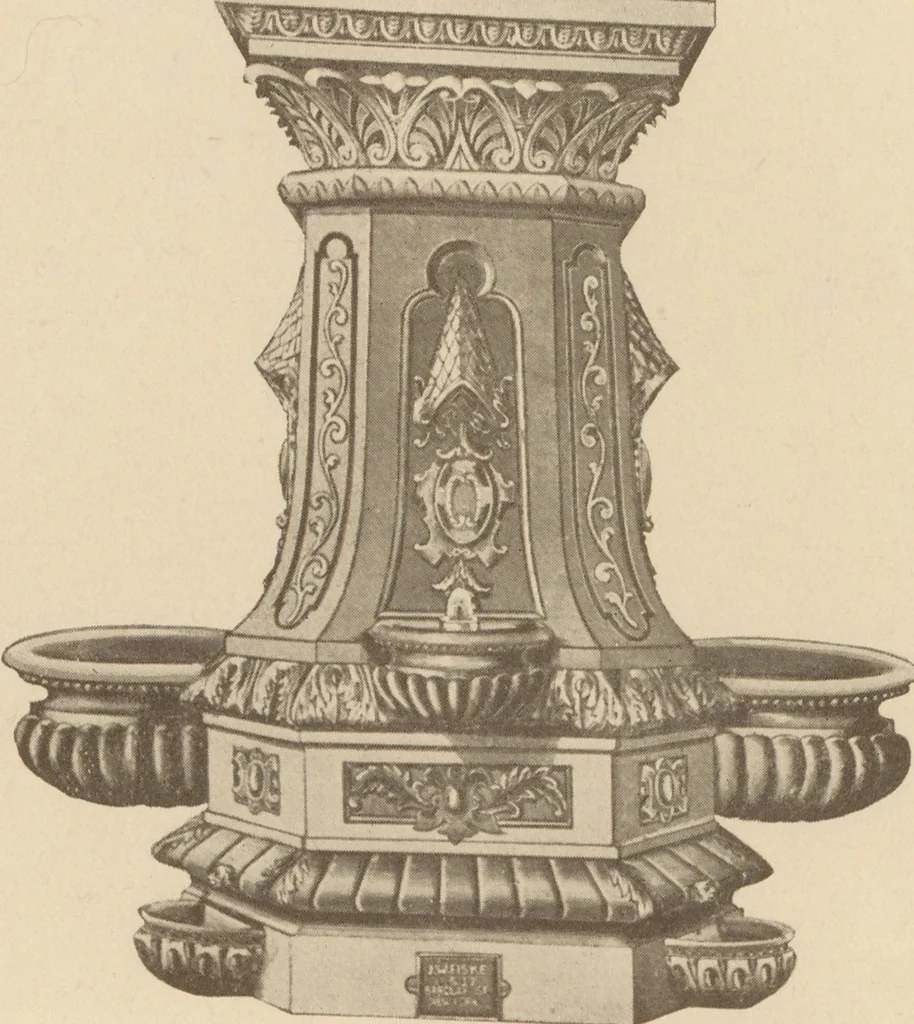 An illustration from Sanitary drinking fountains, 1911, leaf 9