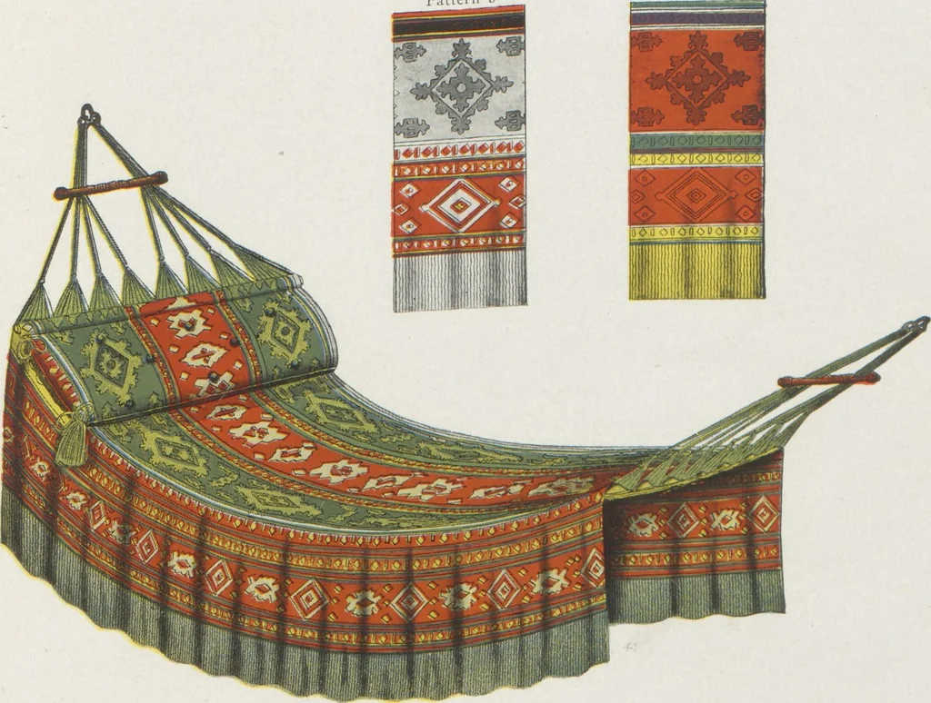 An illustration from Hammocks : couch hammocks, stands, ropes, chains, hooks and attachments, 1918, leaf 30