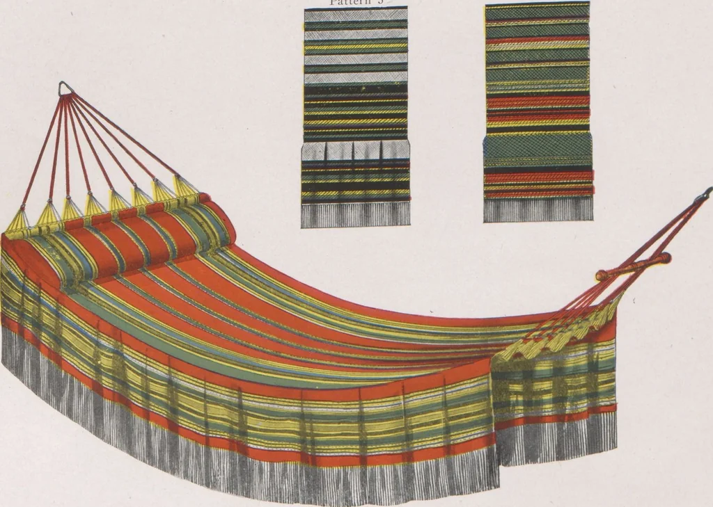 An illustration from Hammocks : couch hammocks, stands, ropes, chains, hooks and attachments, 1918, leaf 33