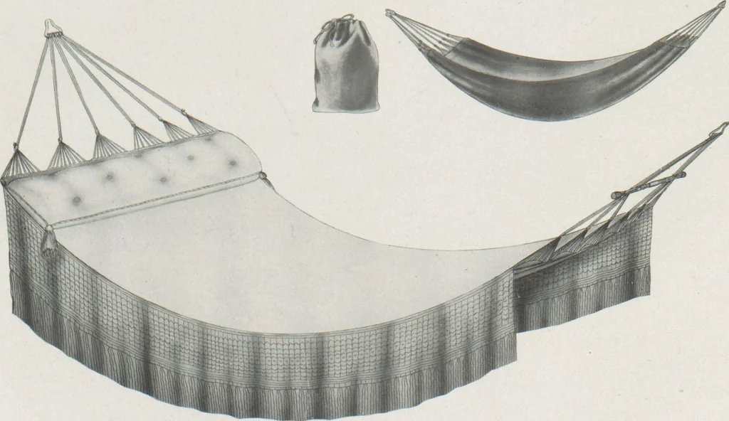 An illustration from Hammocks : couch hammocks, stands, ropes, chains, hooks and attachments, 1918, leaf 36