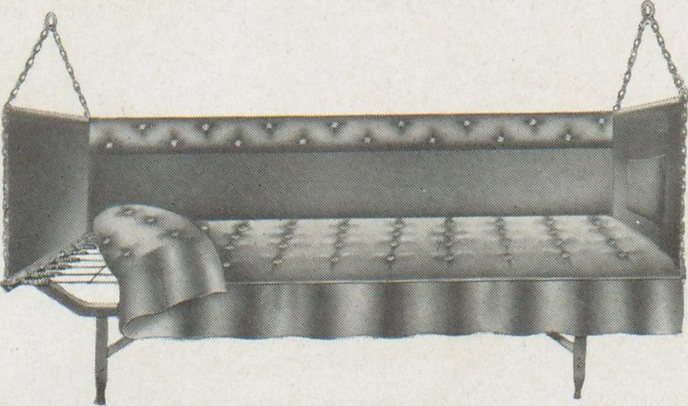 An illustration from Hammocks : couch hammocks, stands, ropes, chains, hooks and attachments, 1918, leaf 39