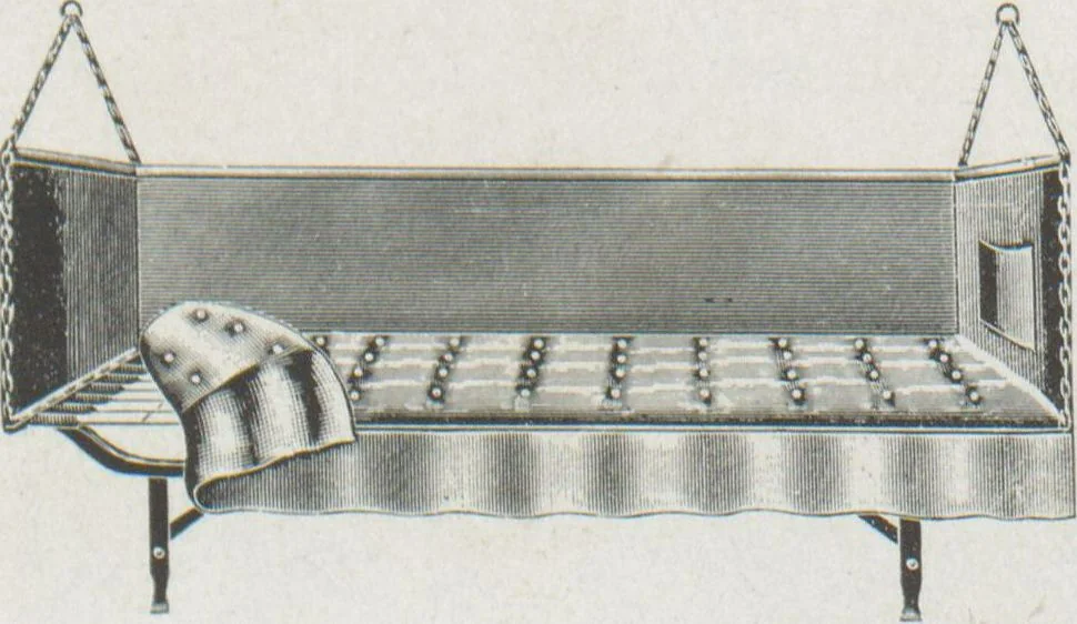 An illustration from Hammocks : couch hammocks, stands, ropes, chains, hooks and attachments, 1918, leaf 39