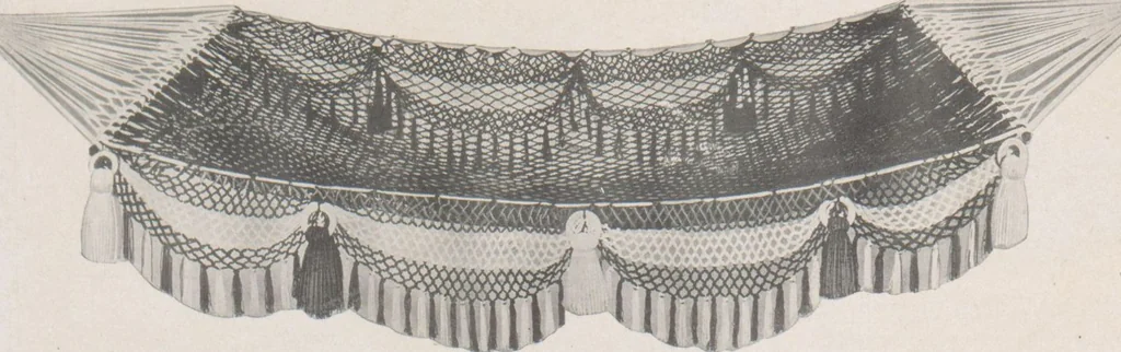 An illustration from Hammocks : couch hammocks, stands, ropes, chains, hooks and attachments, 1918, leaf 47