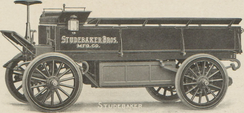 An illustration from Gasoline and electric automobiles / made by Studebaker Automobile Company, 1905, leaf 26