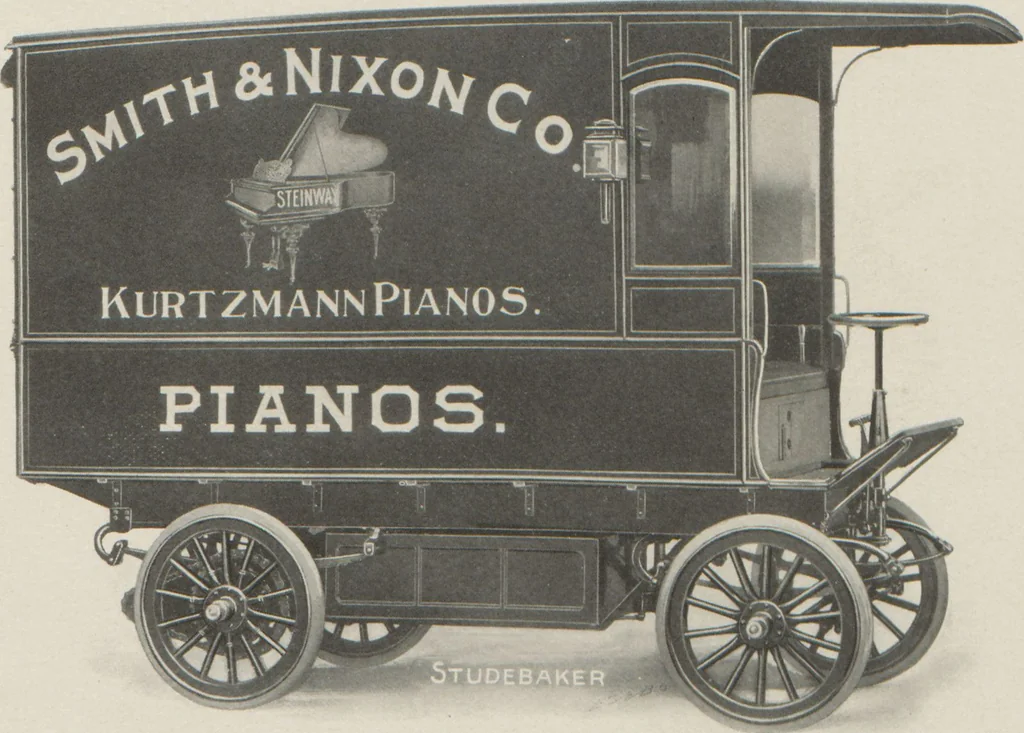 An illustration from Gasoline and electric automobiles / made by Studebaker Automobile Company, 1905, leaf 27