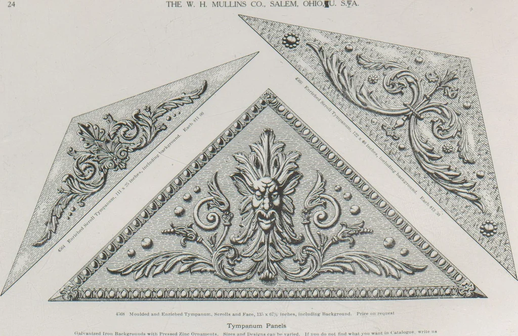 An illustration from Architectural sheet metal work / W.H. Mullins Co, 1909, leaf 26