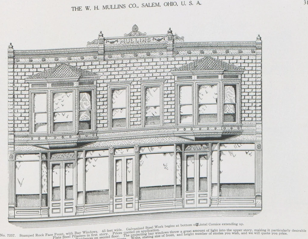 An illustration from Architectural sheet metal work / W.H. Mullins Co, 1909, leaf 33