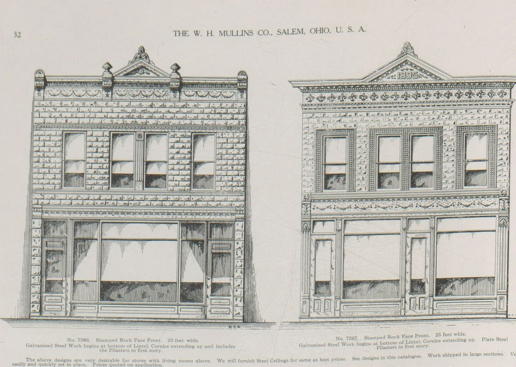 An illustration from Architectural sheet metal work / W.H. Mullins Co, 1909, leaf 34