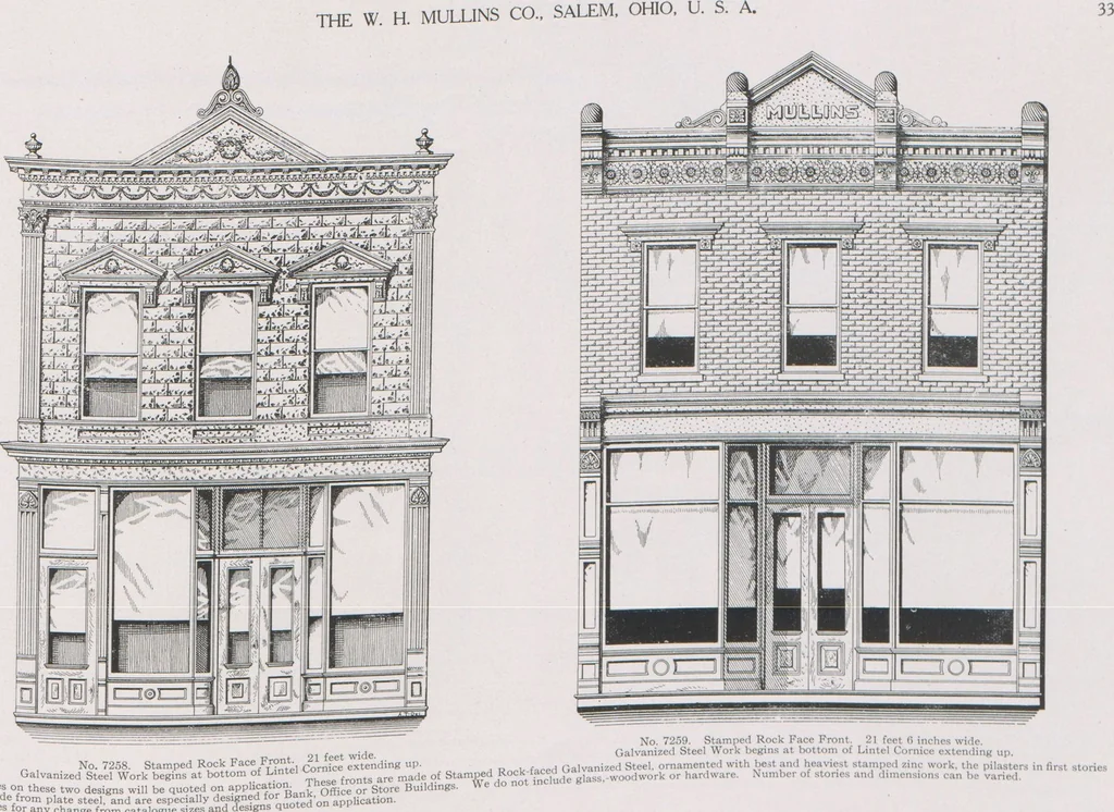 An illustration from Architectural sheet metal work / W.H. Mullins Co, 1909, leaf 35