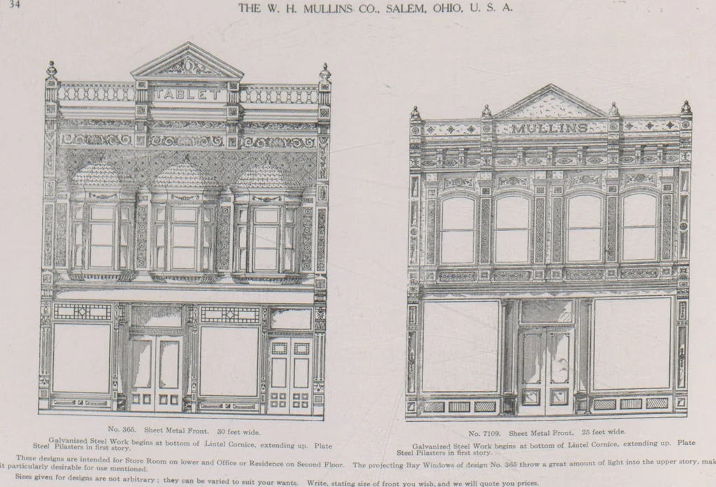 An illustration from Architectural sheet metal work / W.H. Mullins Co, 1909, leaf 36