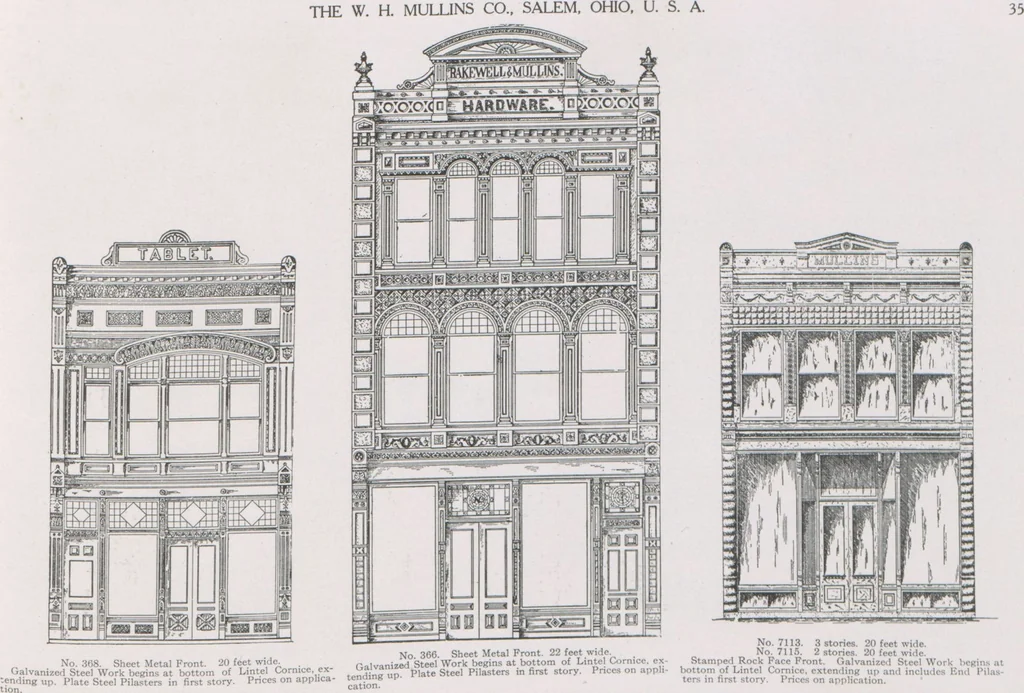 An illustration from Architectural sheet metal work / W.H. Mullins Co, 1909, leaf 37