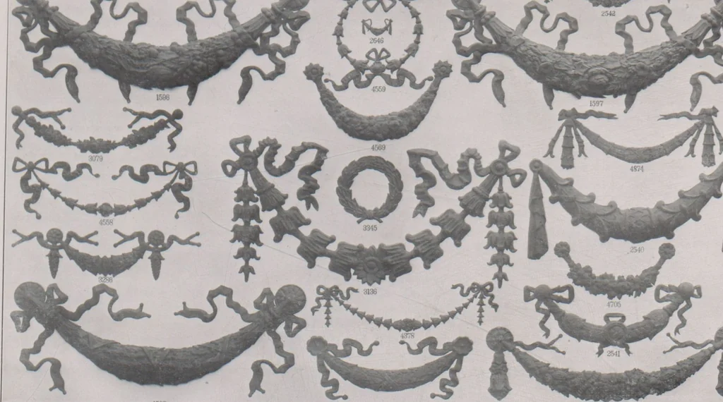 An illustration from Architectural sheet metal work / W.H. Mullins Co, 1909, leaf 40