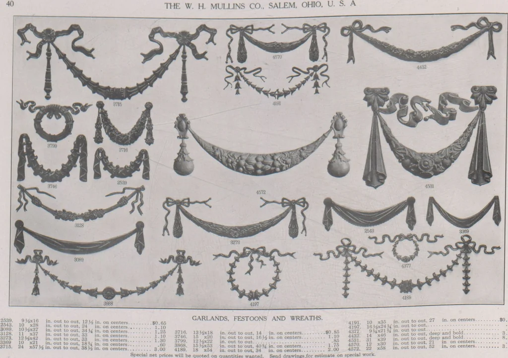 An illustration from Architectural sheet metal work / W.H. Mullins Co, 1909, leaf 42