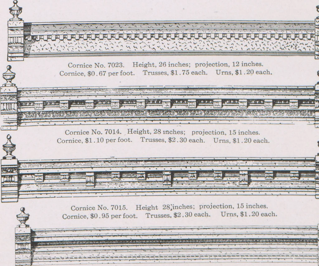 An illustration from Architectural sheet metal work / W.H. Mullins Co, 1909, leaf 49