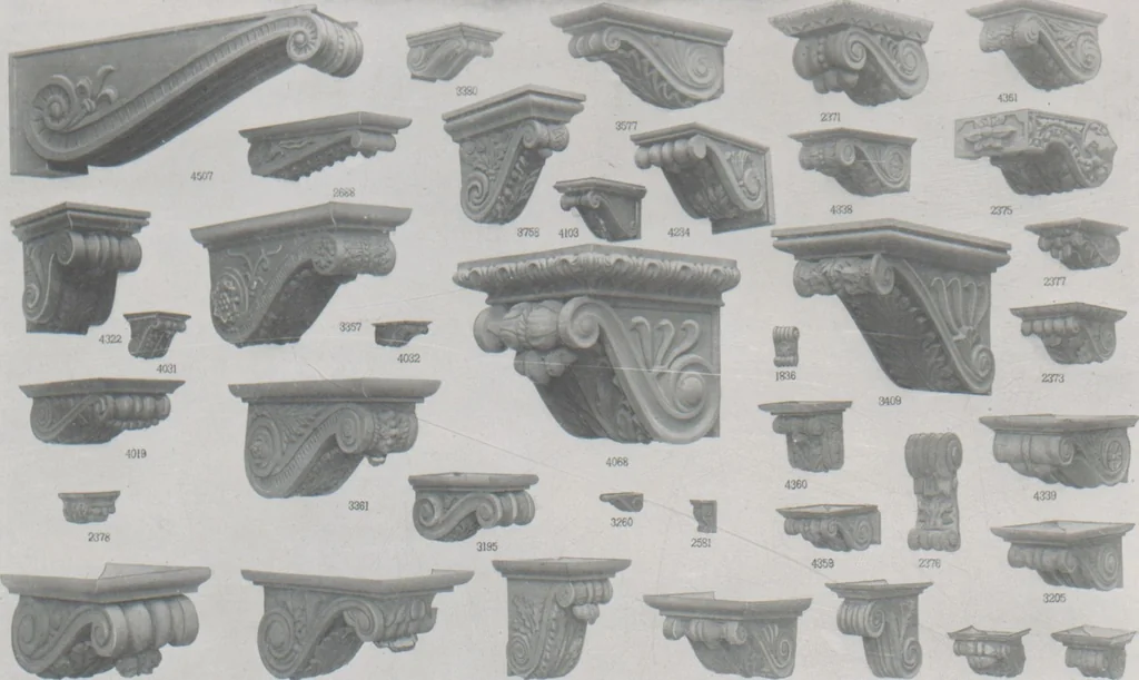 An illustration from Architectural sheet metal work / W.H. Mullins Co, 1909, leaf 52