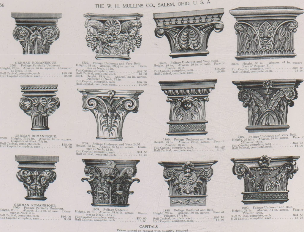 An illustration from Architectural sheet metal work / W.H. Mullins Co, 1909, leaf 58