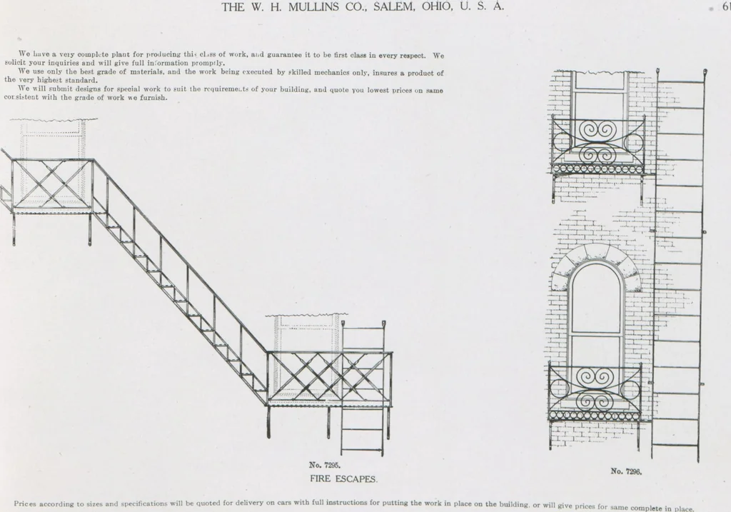 An illustration from Architectural sheet metal work / W.H. Mullins Co, 1909, leaf 63