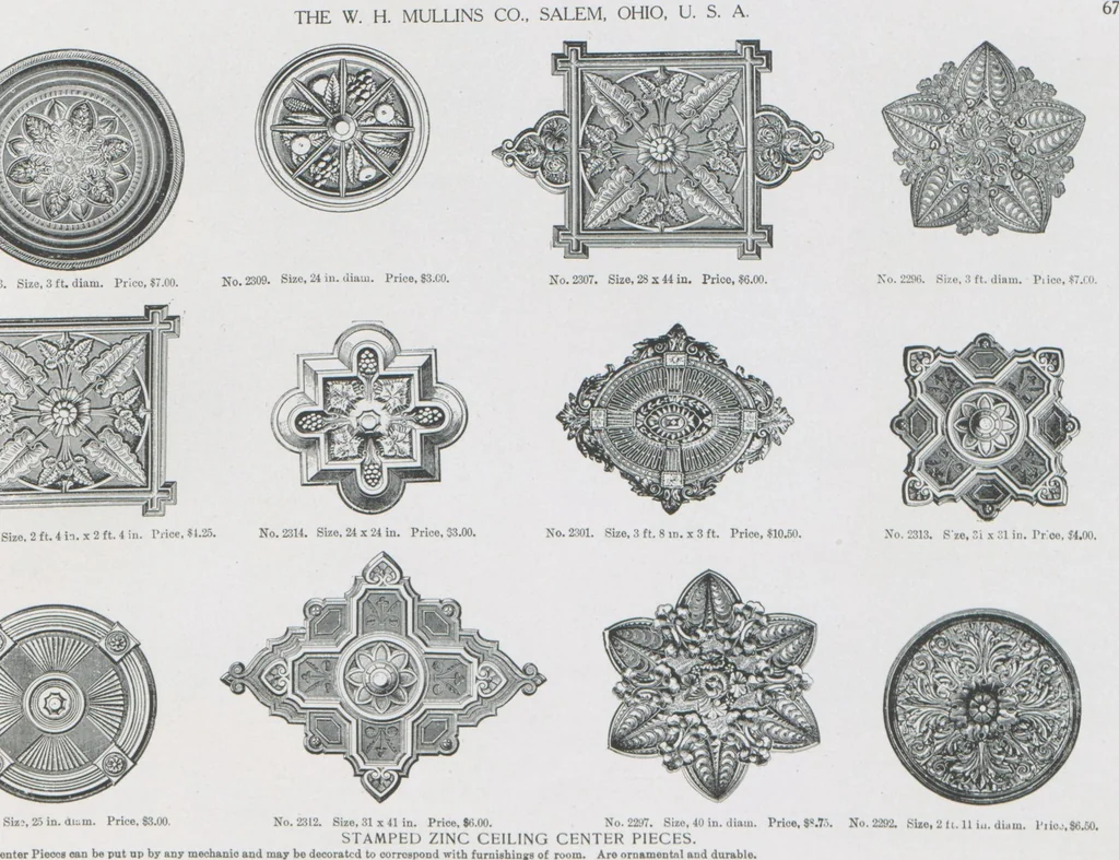An illustration from Architectural sheet metal work / W.H. Mullins Co, 1909, leaf 69