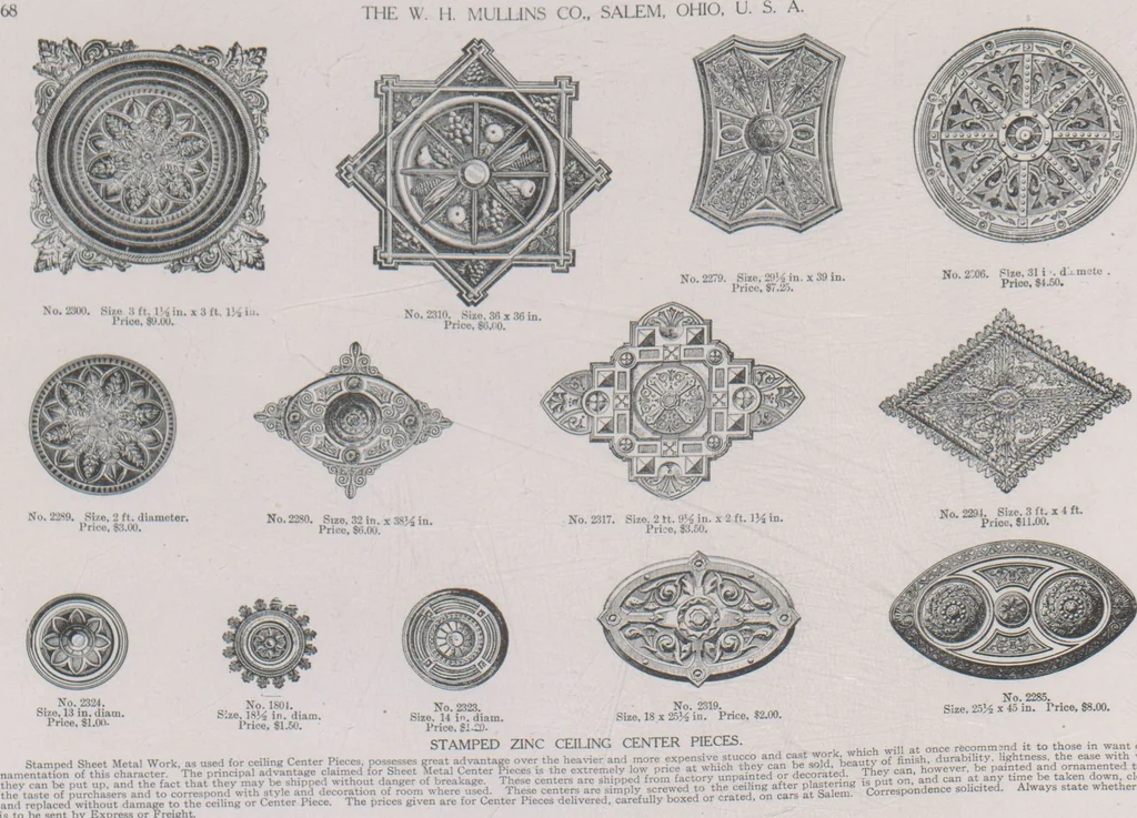 An illustration from Architectural sheet metal work / W.H. Mullins Co, 1909, leaf 70