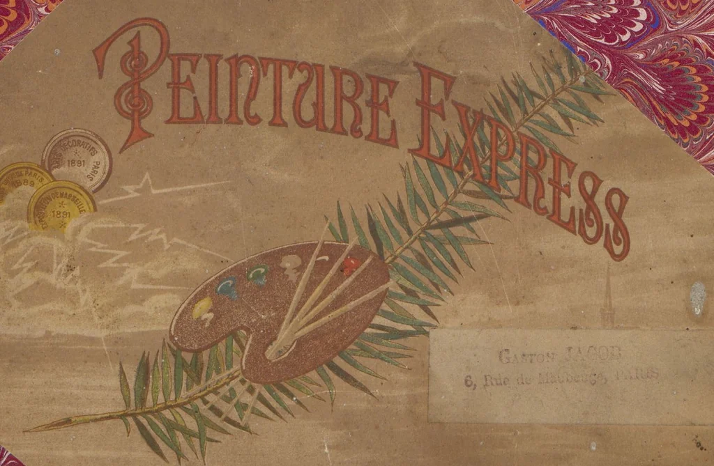 An illustration from Peinture express, 1890, leaf 1