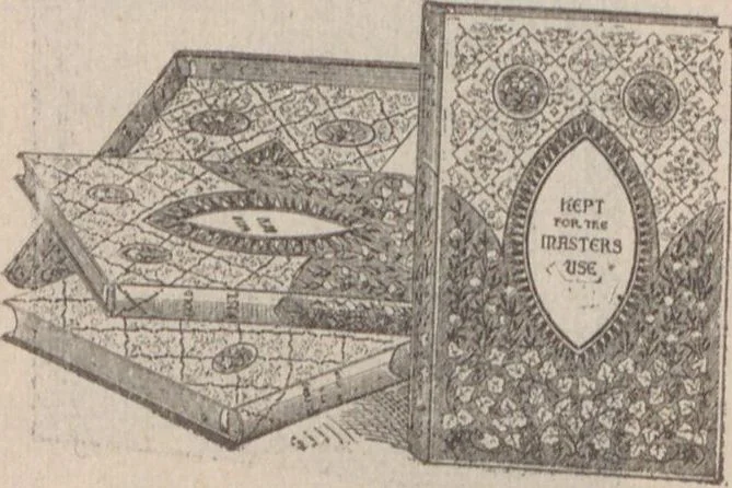 An illustration from Catalogue of miscellaneous and standard books, 1897-8 / R.H. White Co, 1897, leaf 14