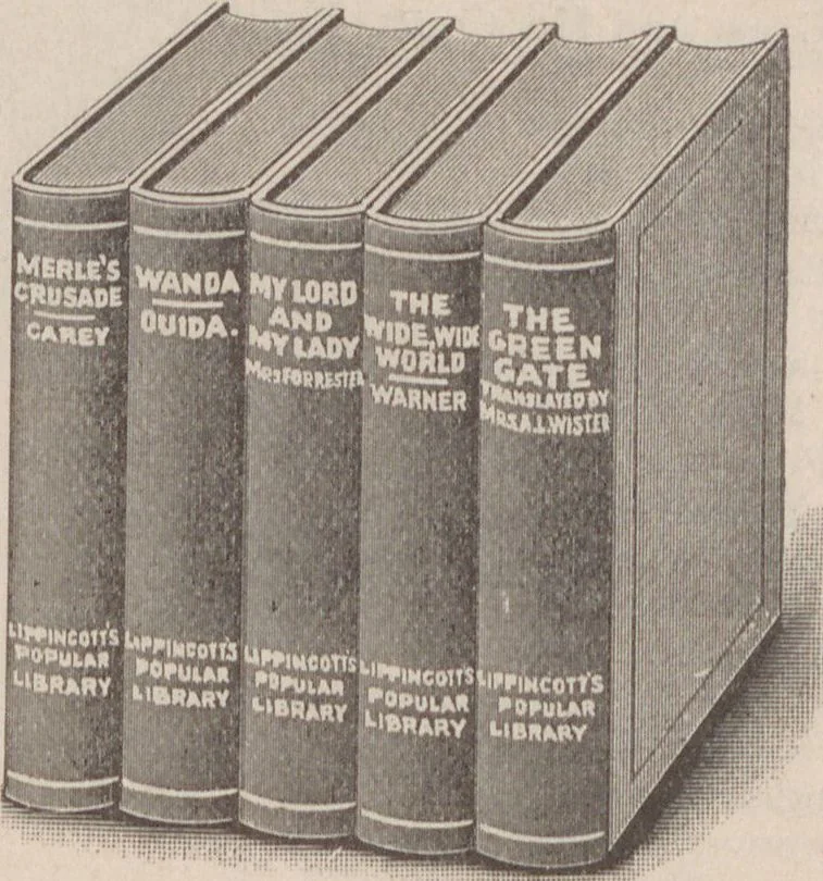 An illustration from Catalogue of miscellaneous and standard books, 1897-8 / R.H. White Co, 1897, leaf 24