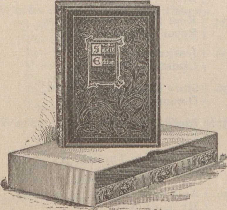 An illustration from Catalogue of miscellaneous and standard books, 1897-8 / R.H. White Co, 1897, leaf 39