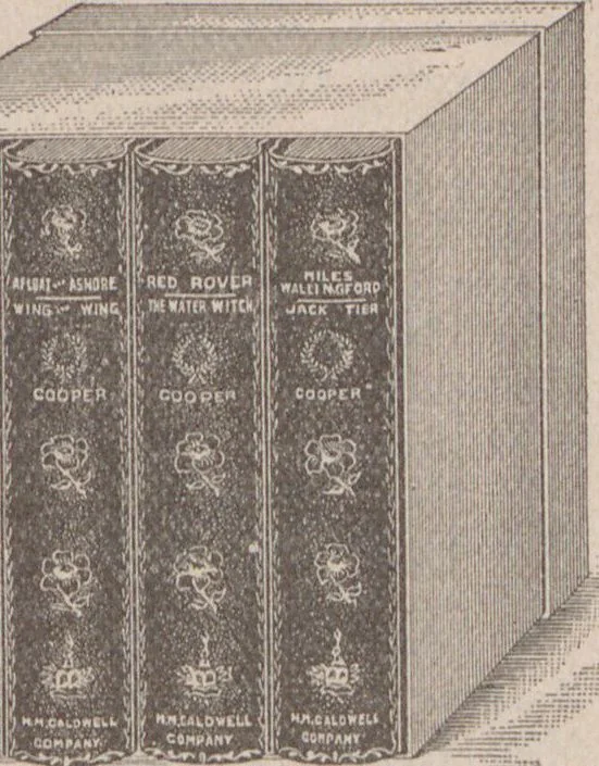 An illustration from Catalogue of miscellaneous and standard books, 1897-8 / R.H. White Co, 1897, leaf 51
