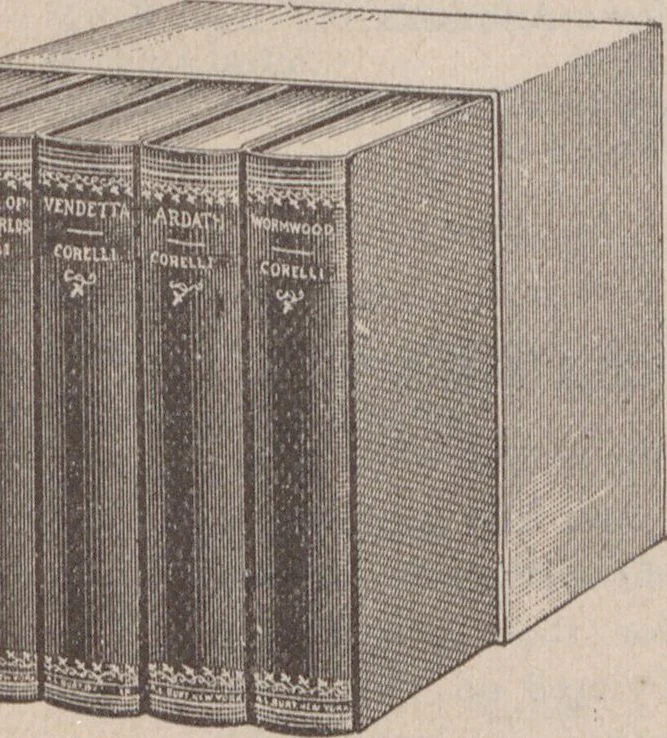 An illustration from Catalogue of miscellaneous and standard books, 1897-8 / R.H. White Co, 1897, leaf 53