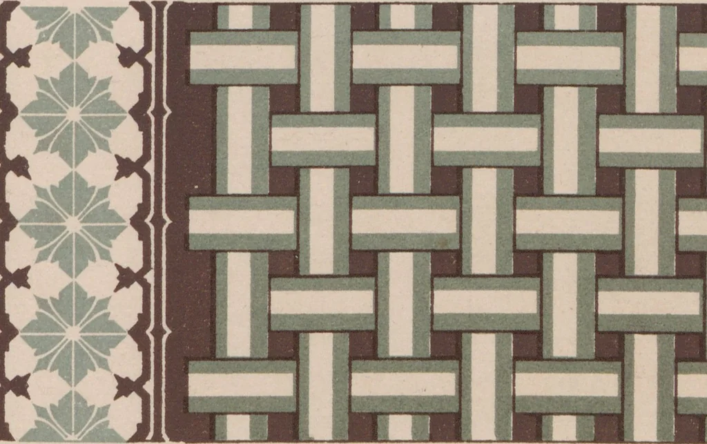 An illustration from Carrelages en grès céramique vitrifié unis de toutes nuances et à dessins, 1890, leaf 33