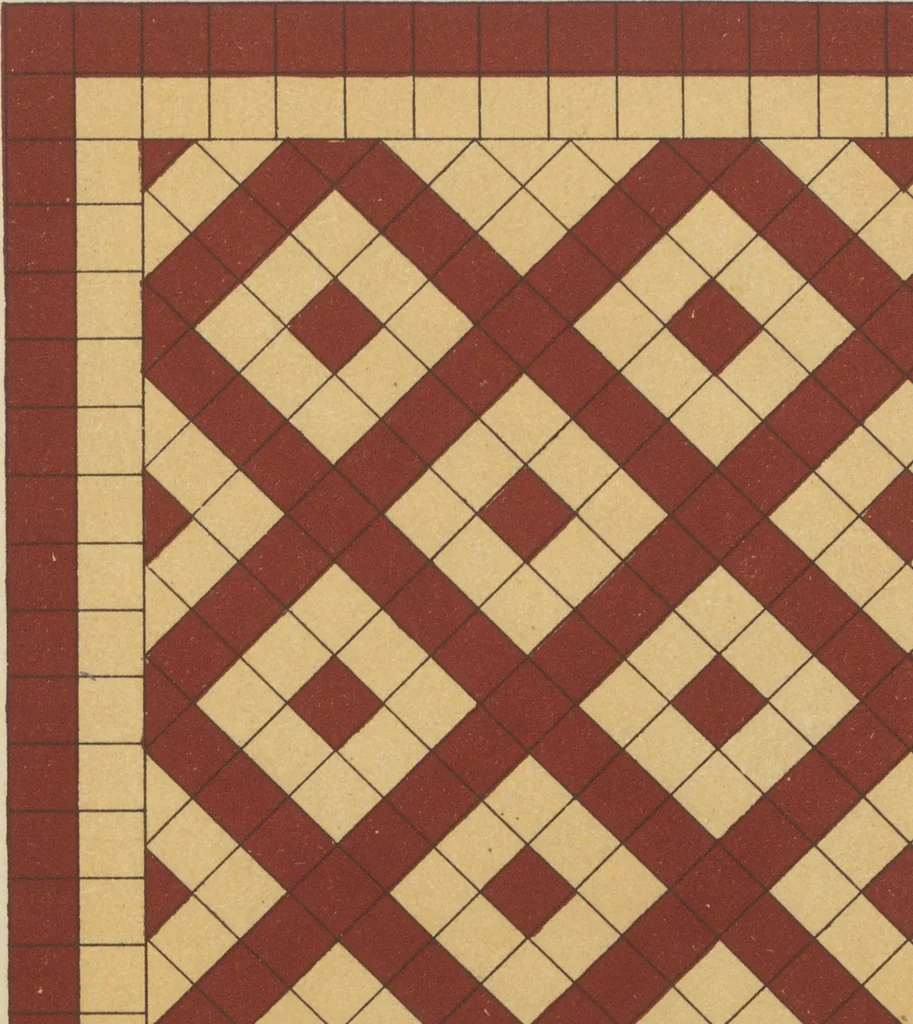 An illustration from Carrelages en grès céramique vitrifié unis de toutes nuances et à dessins, 1890, leaf 8