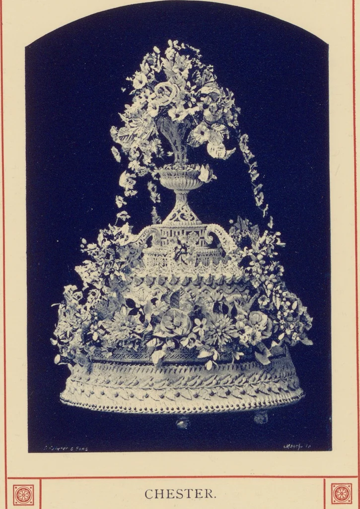 An illustration from R. Bolland & Sons' illustrated list of bride cakes, 1890, leaf 15