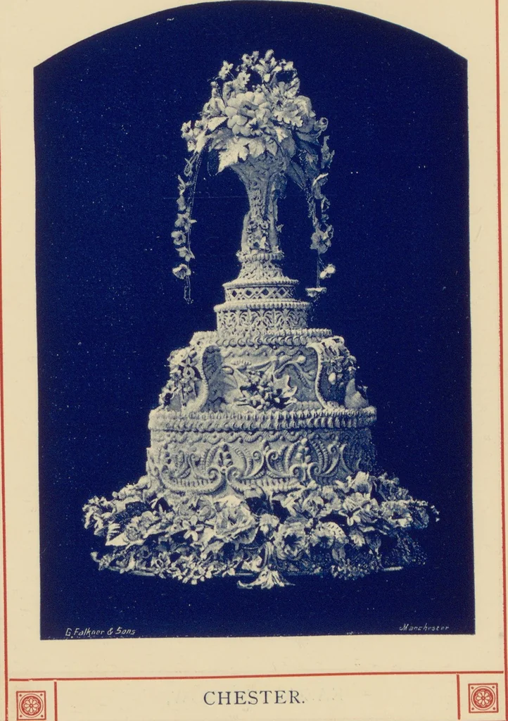 An illustration from R. Bolland & Sons' illustrated list of bride cakes, 1890, leaf 19