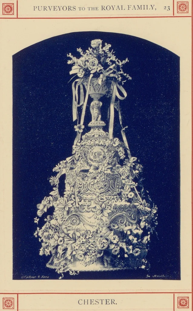 An illustration from R. Bolland & Sons' illustrated list of bride cakes, 1890, leaf 25