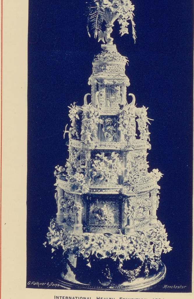 An illustration from R. Bolland & Sons' illustrated list of bride cakes, 1890, leaf 6