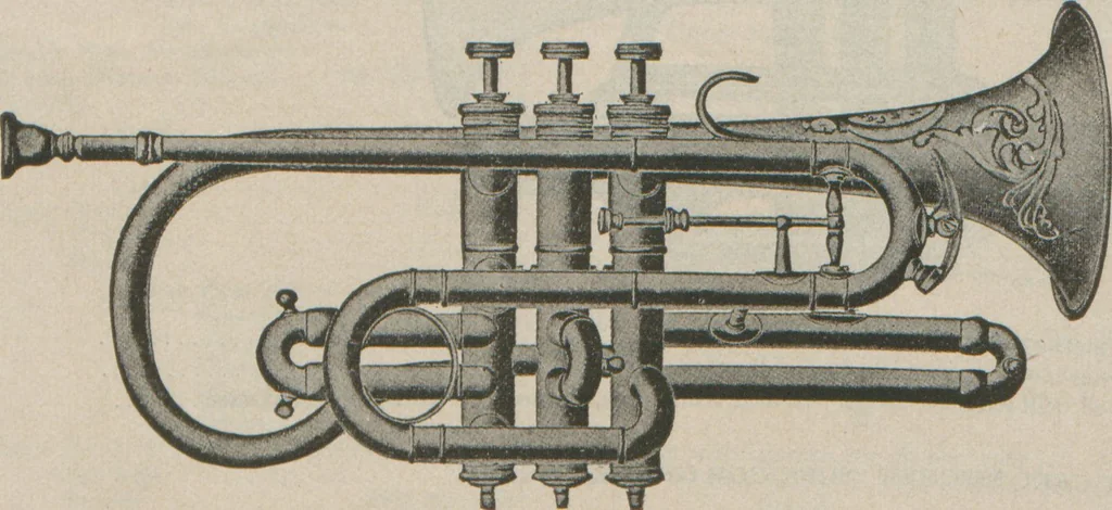 An illustration from Carl Fischer new competition catalog of band instruments and specialities pertaining to military bands, 1919, leaf 10