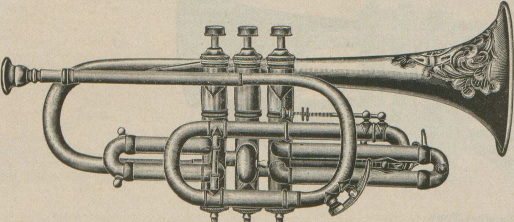 An illustration from Carl Fischer new competition catalog of band instruments and specialities pertaining to military bands, 1919, leaf 10