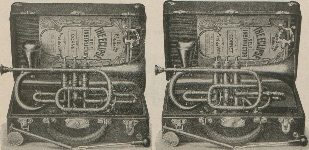 An illustration from Carl Fischer new competition catalog of band instruments and specialities pertaining to military bands, 1919, leaf 11