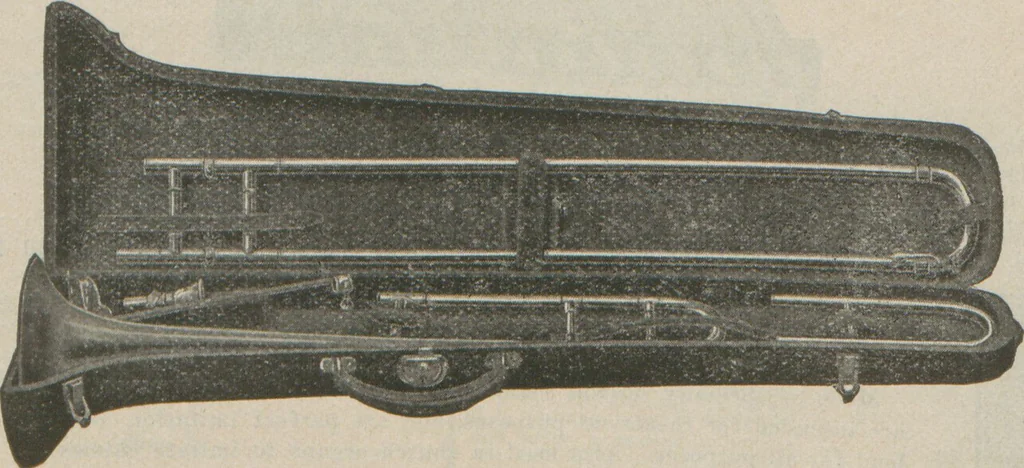 An illustration from Carl Fischer new competition catalog of band instruments and specialities pertaining to military bands, 1919, leaf 34