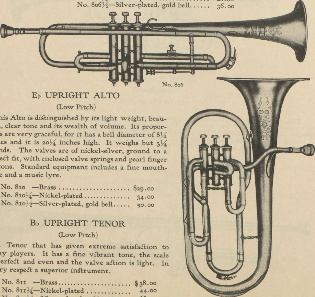 An illustration from Musical merchandise catalog / The Vega Co, 1920, leaf 6