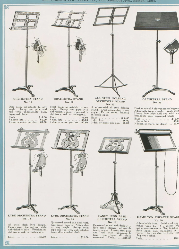 An illustration from Musical merchandise catalog / The Vega Co, 1920, leaf 90
