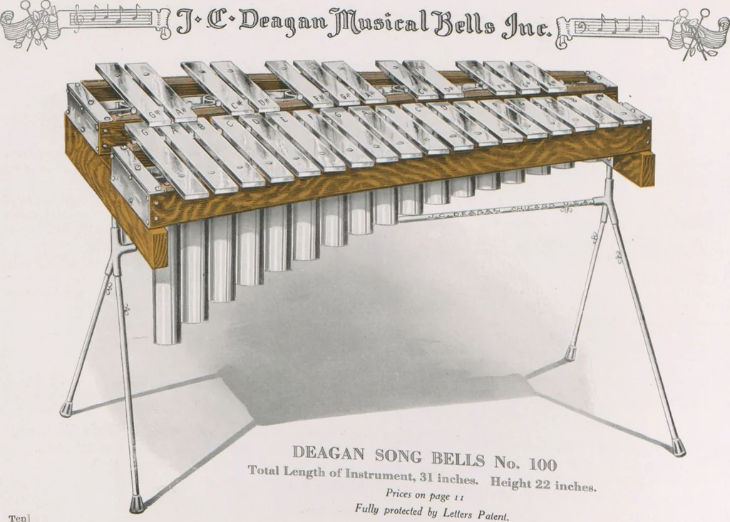 An illustration from Catalogue M / J.C. Deagan Musical Bells Inc, 1917, leaf 11