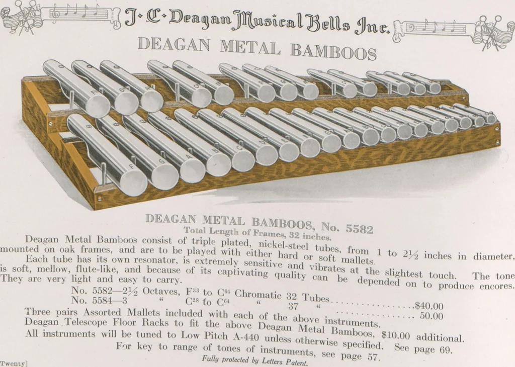An illustration from Catalogue M / J.C. Deagan Musical Bells Inc, 1917, leaf 21