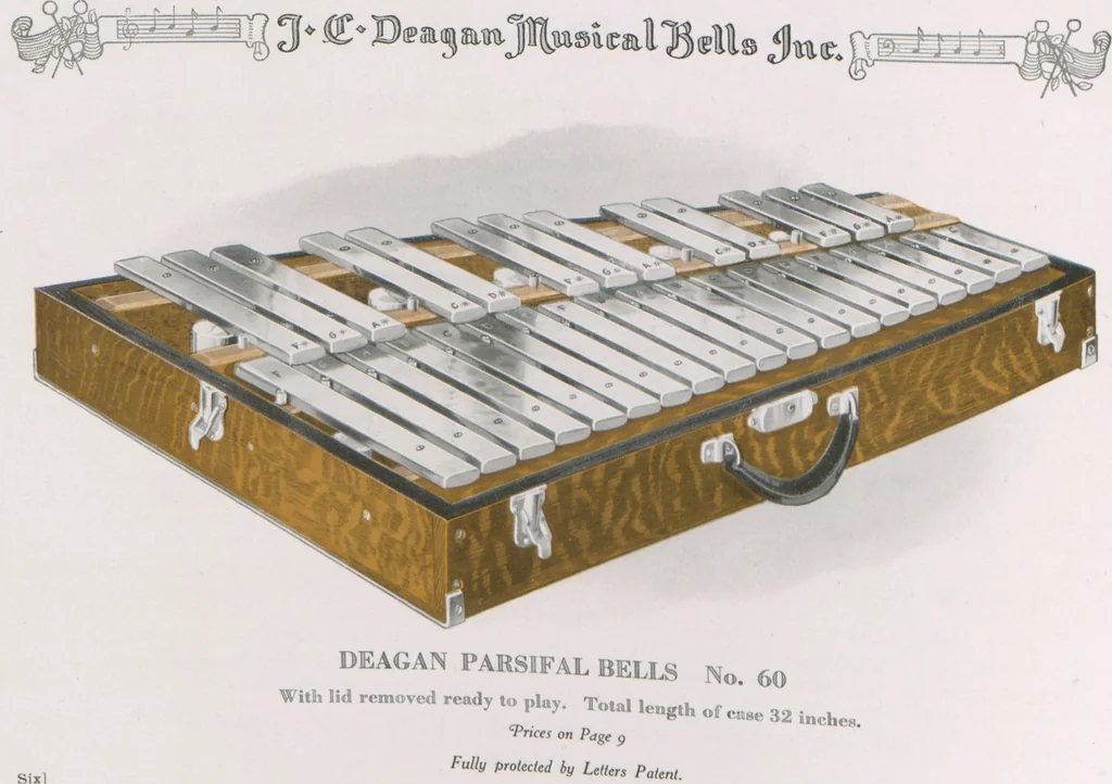 An illustration from Catalogue M / J.C. Deagan Musical Bells Inc, 1917, leaf 7