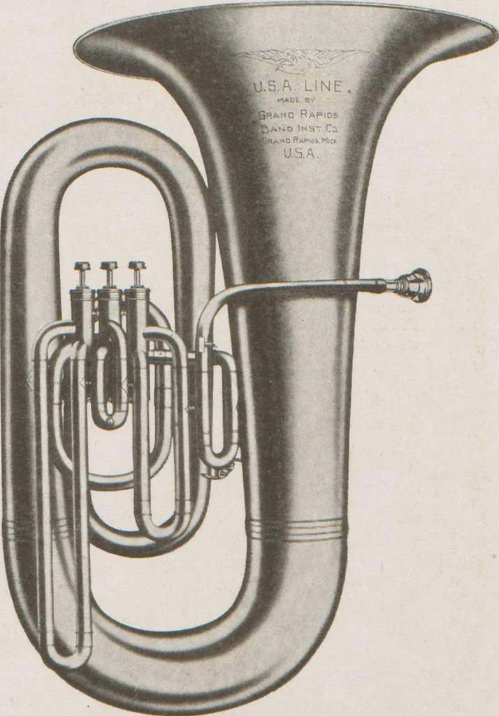 An illustration from Band and orchestra instruments / Selmer, 1917, leaf 19
