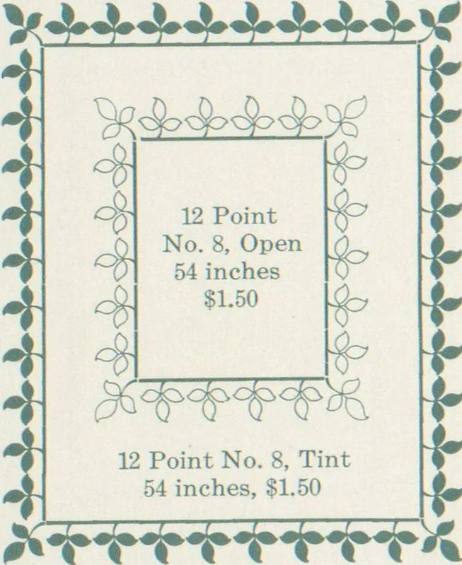 An illustration from Decorative materials : borders, ornaments and initials ; a complete catalogue of practical decorations for printers and publishers, 1913, leaf 101