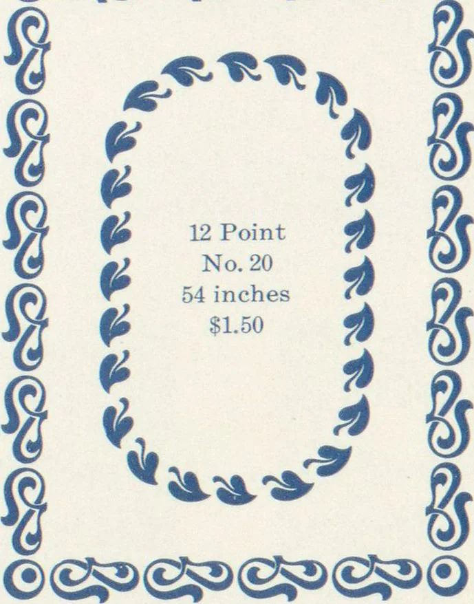An illustration from Decorative materials : borders, ornaments and initials ; a complete catalogue of practical decorations for printers and publishers, 1913, leaf 103