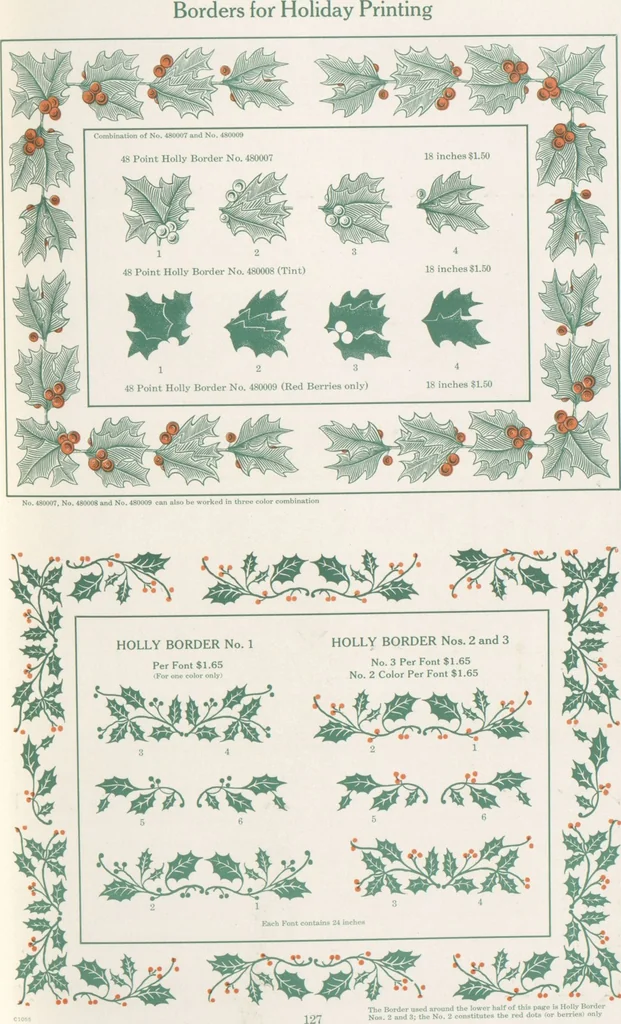 An illustration from Decorative materials : borders, ornaments and initials ; a complete catalogue of practical decorations for printers and publishers, 1913, leaf 132