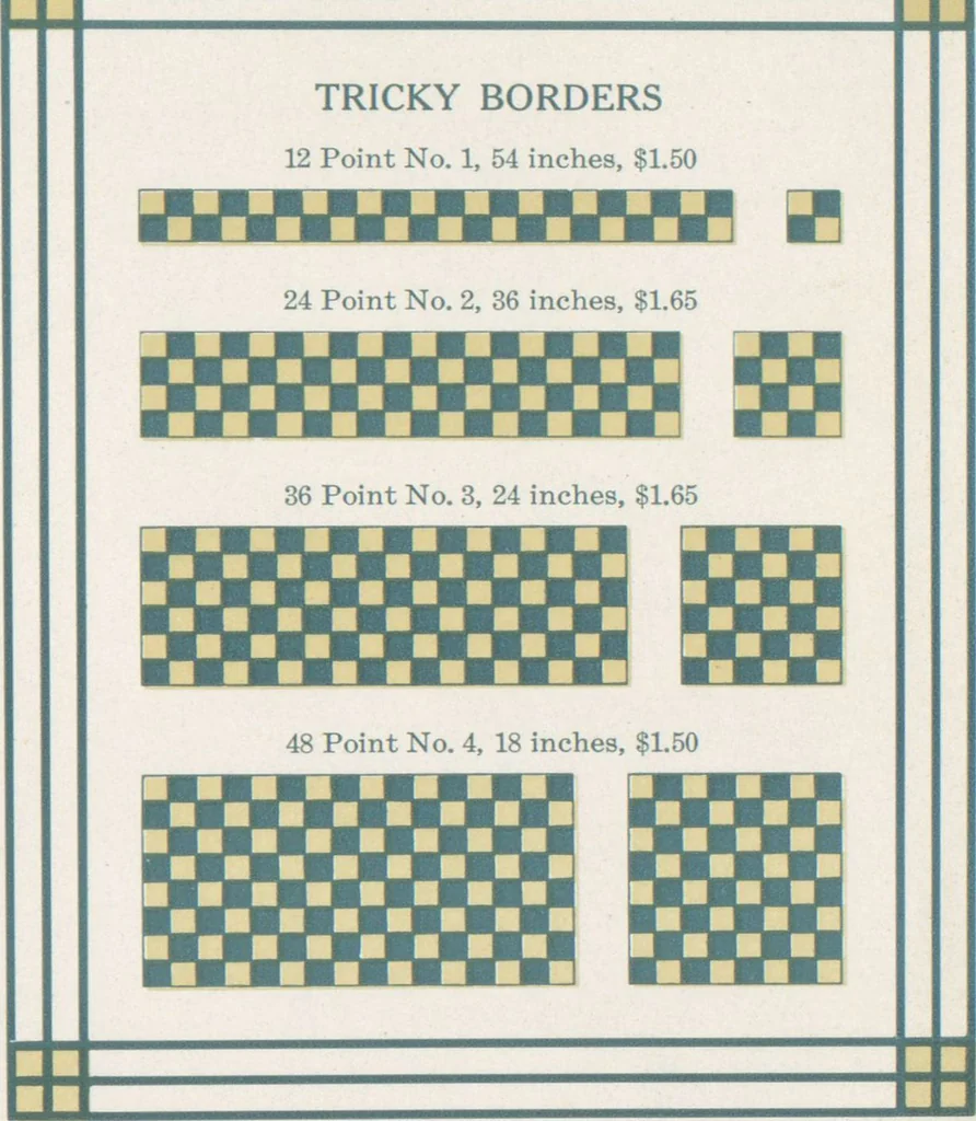 An illustration from Decorative materials : borders, ornaments and initials ; a complete catalogue of practical decorations for printers and publishers, 1913, leaf 144