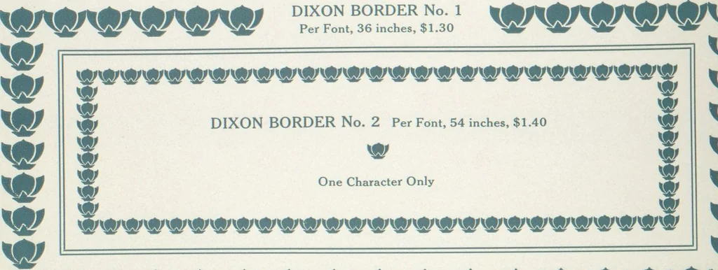 An illustration from Decorative materials : borders, ornaments and initials ; a complete catalogue of practical decorations for printers and publishers, 1913, leaf 147
